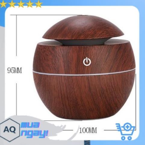 Big Sale Máy Phun Sương Tạo Độ Ẩm, Khuếch Tán Tinh Dầu Vân Gỗ Nhỏ Tặng Kèm Tinh Dầu Xông Phòng Thiên Nhiên