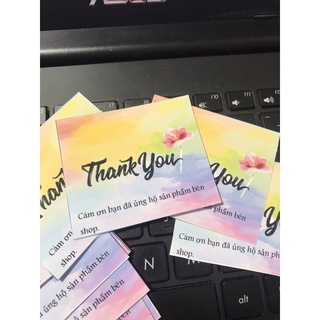 Sticker thiệp cám ơn có keo dán -nhonho shop