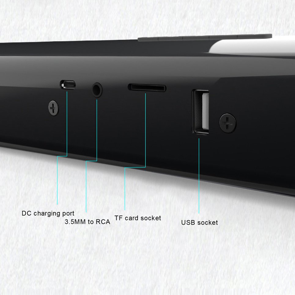 20W 4 Speakers Soundbar Home Theater Surrounding 3D Sound Wireless Speaker