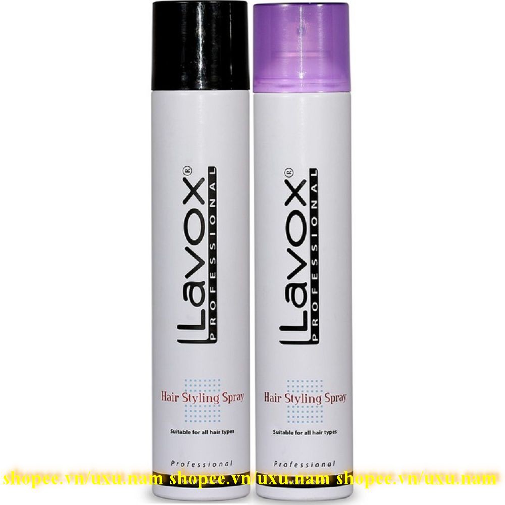Keo Xịt Tóc Giữ Nếp Cứng Và Mềm Lavox 420ml Chính Hãng.