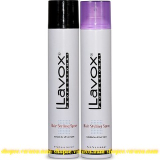 Keo Xịt Tóc Giữ Nếp Cứng Và Mềm Lavox 420ml Chính Hãng.