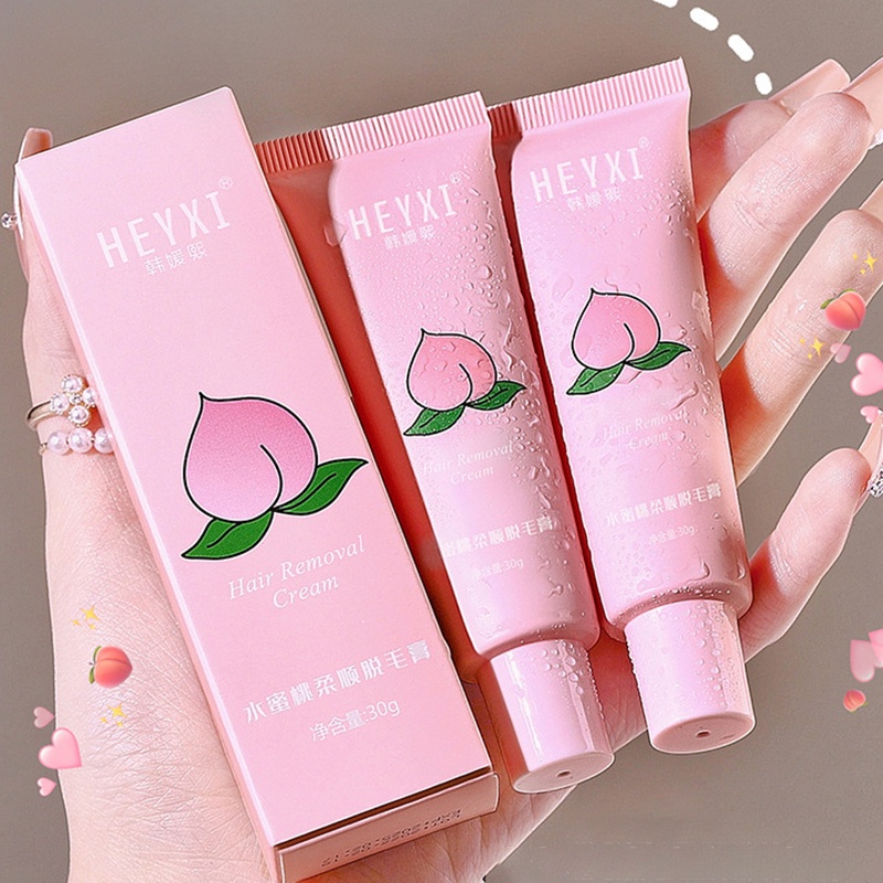 Kem Tẩy Lông Râu Chiết Xuất Đào Dịu Nhẹ Không Gây Kích Ứng Nhanh Chóng HEYXI Han Yuanxi