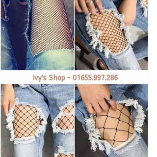 Quần tất lưới đủ mẫu. ib để chọn mẫu - quin bee