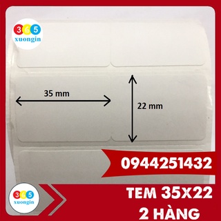 20 cuộn tem 35x22(2 hàng) 2000 tem/cuộn