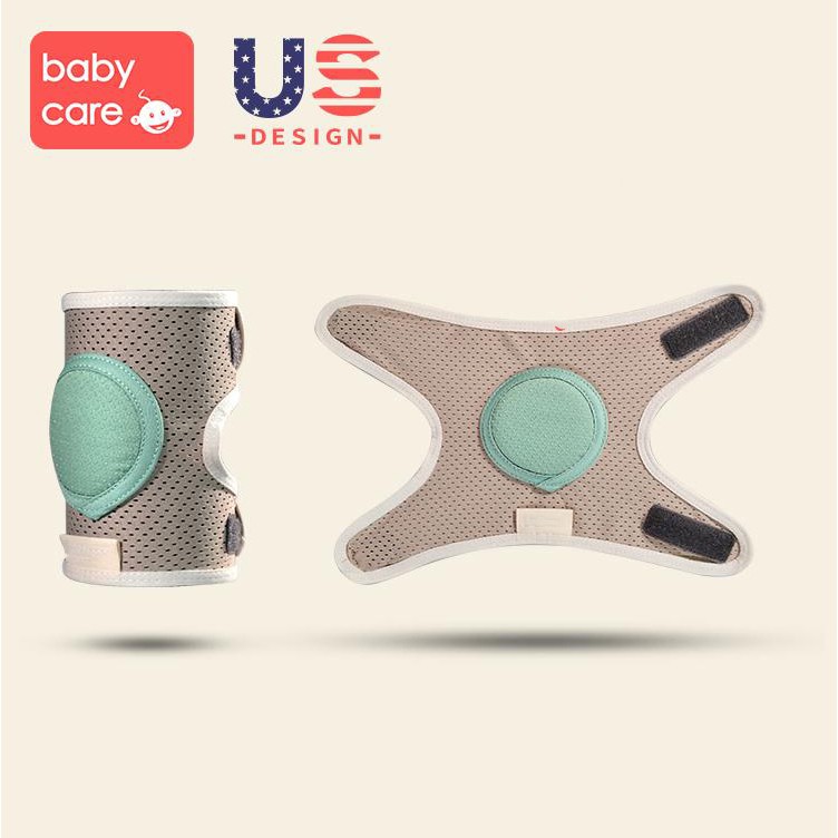 <CHÍNH HÃNG> 2 Lót bảo vệ đầu gối cho bé tập bò, chống trượt, giữ thăng bằng BABYCARE MỸ