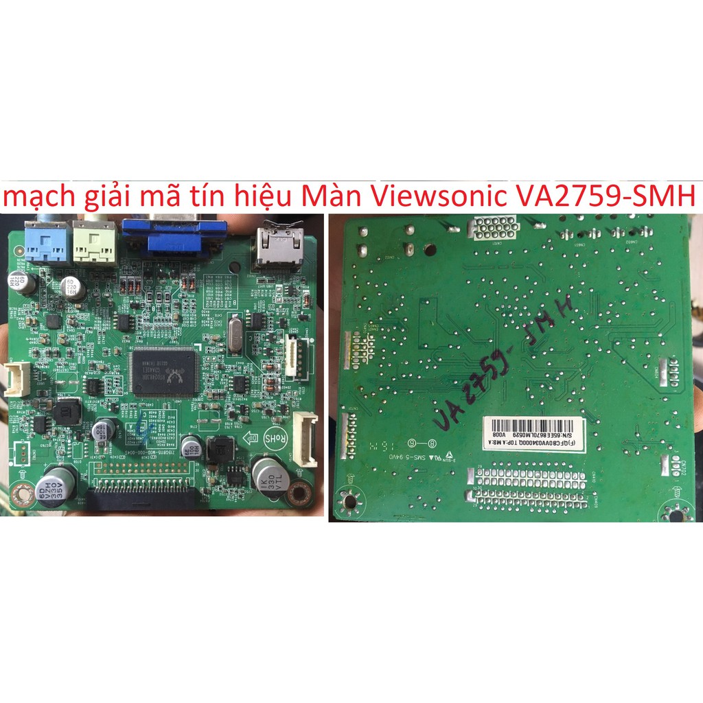 mạch tín hiệu Màn hình Viewsonic VA2759-SMH 27'' inch board signal giải mã ,cpu g620