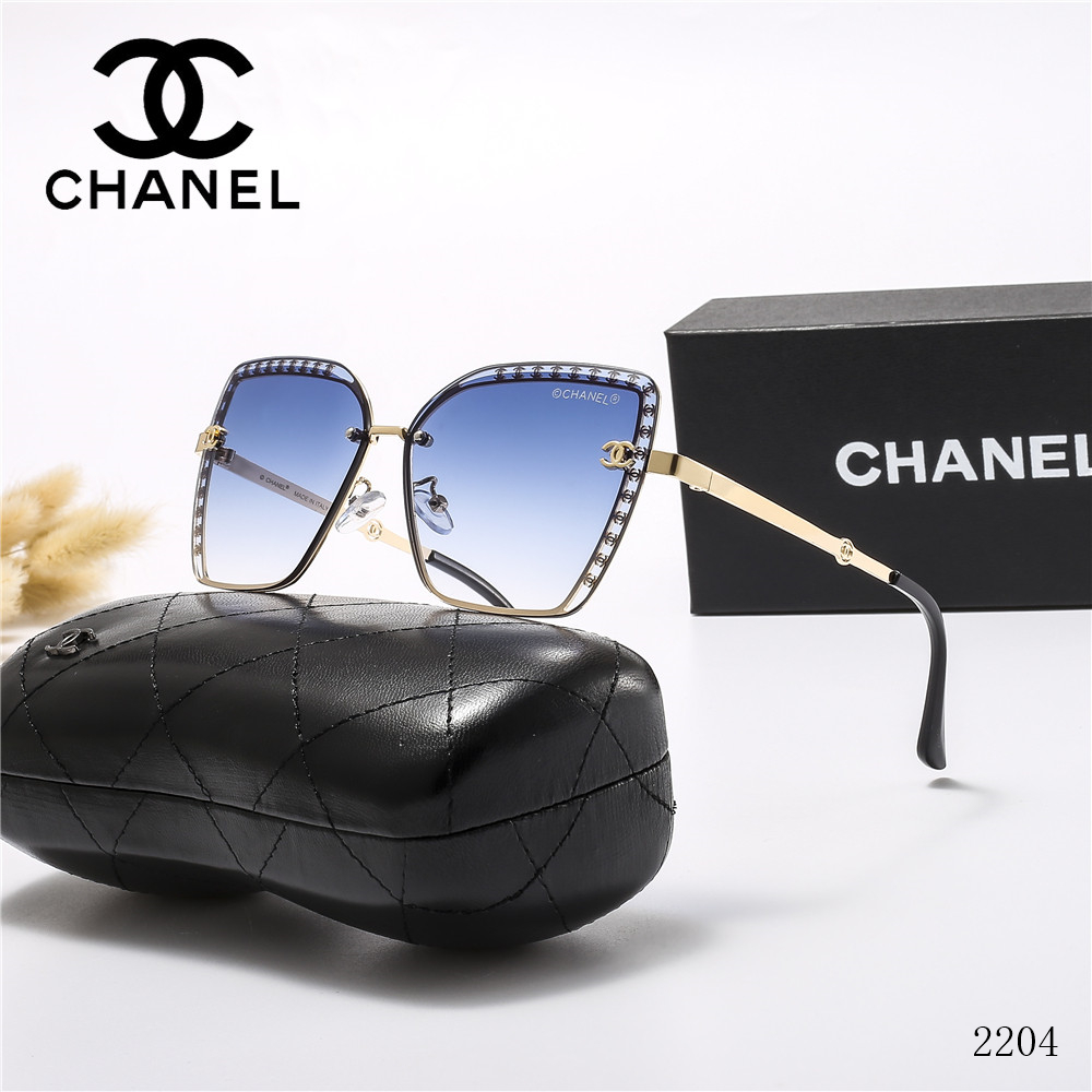 Chanel_ Kính râm 2021 Thời trang Hàn Quốc mới Kính râm phân cực nam và nữ Cặp đôi hợp thời trang Du lịch ngoài trời Kính râm lái xe thời trang Ngôi sao đường phố Chụp ảnh Wild Anti-UV Kính râm