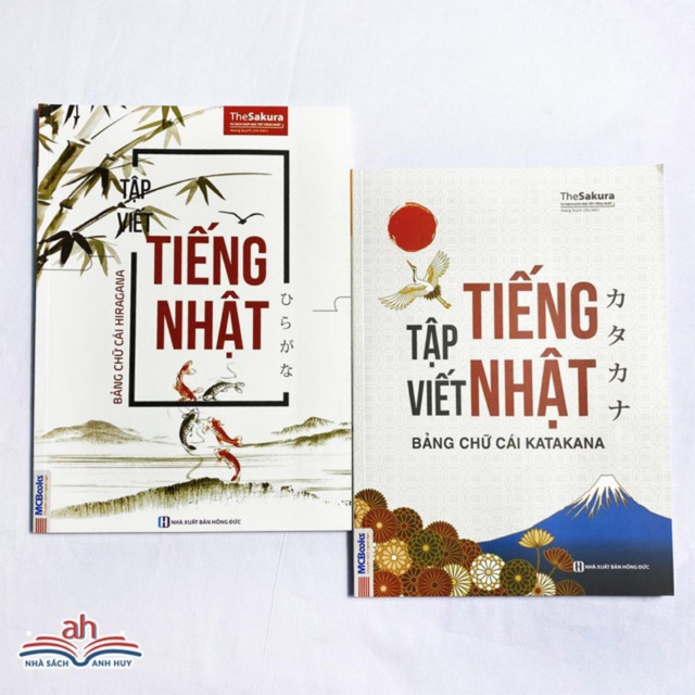 Sách tiếng Nhật - COMBO Tập Viết Tiếng Nhật Bảng Chữ Cái Hiragana và Katakana