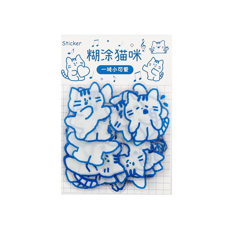 Set 40 nhãn dán đáng yêu dùng trang trí laptop/sổ tay/vali DIY