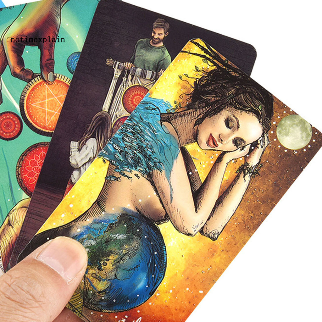 Bộ 78 Lá Bài Tarot In Hình Mặt Trăng Ma Thuật Độc Đáo