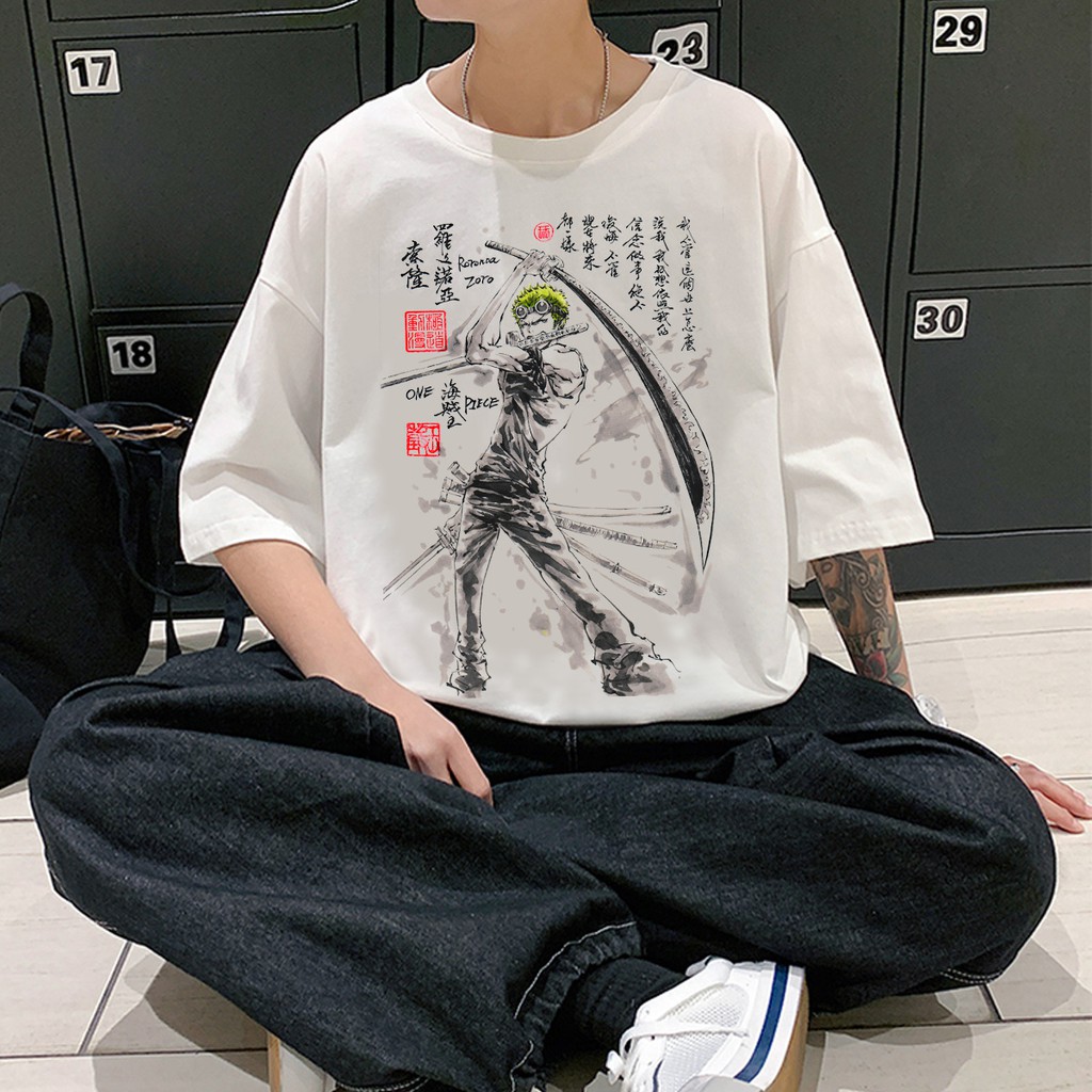 Áo thun, áo phông tay lỡ form rộng oversize anime hoạt hình ONEPIECE LUFFY M871 | BigBuy360 - bigbuy360.vn