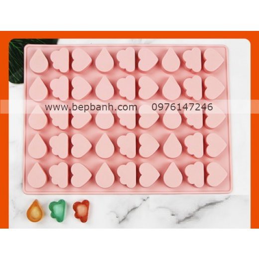 Khuôn silicon 45 mây giọt nước