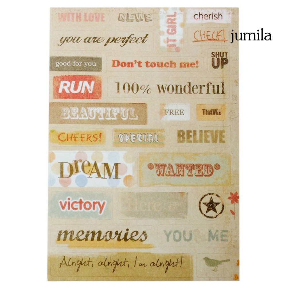 Set 6 tờ giấy dáng trang trí sổ phụ kiện diy