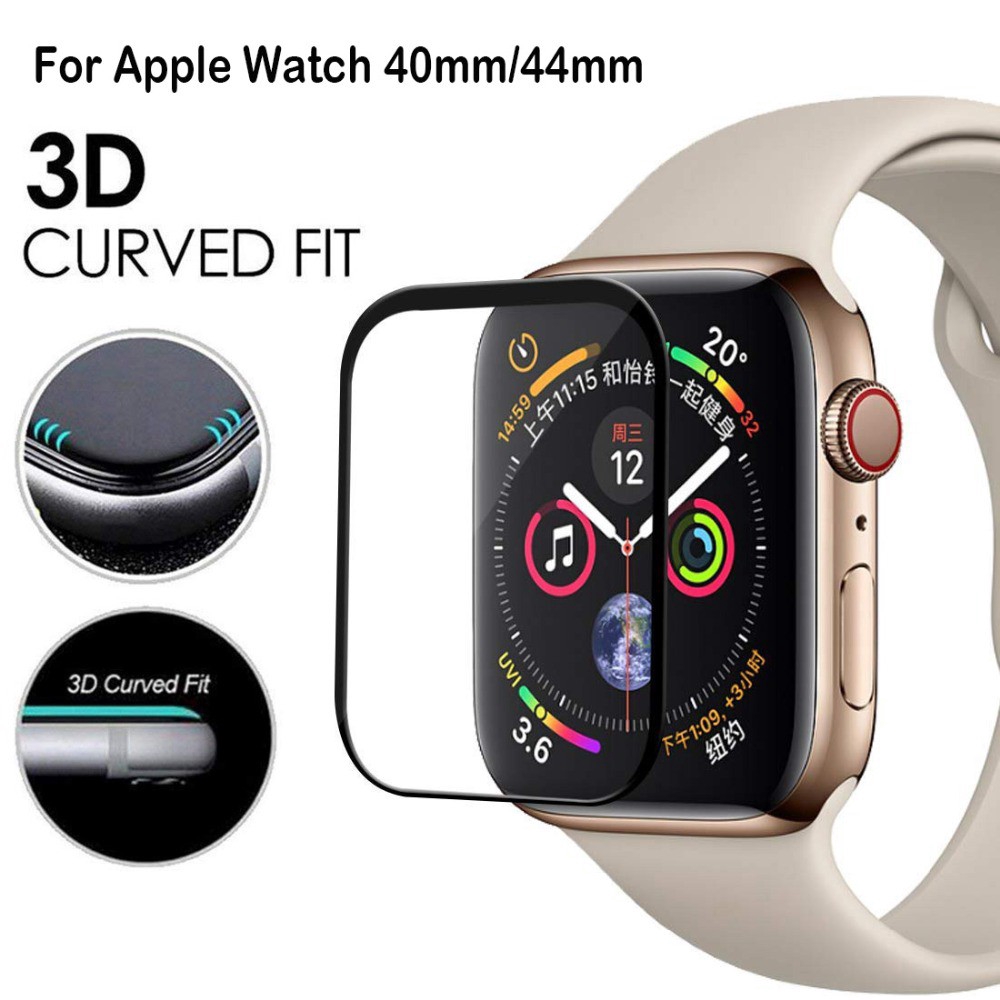For Apple Watch Ultra 49mm Series 8 7 6 se 5 4 3 2 1 Kính cường lực cong 9H cho đồng hồ thông minh 41mm 45mm 38mm 40mm 42mm 44m keo bảo vệ màn hình đầy đủ