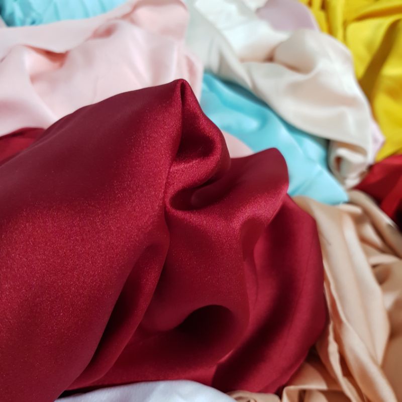 1M Lụa Thái Silk Bóng Mượt Mềm Trơn Tay
