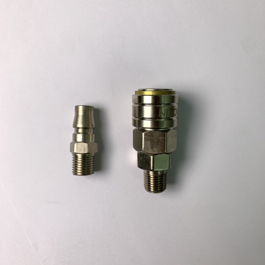 Bộ khớp nối nhanh đầu bi tự động loại CAO CẤP ren  13mm, nối - đuôi chuột 8 - SHINSTORE