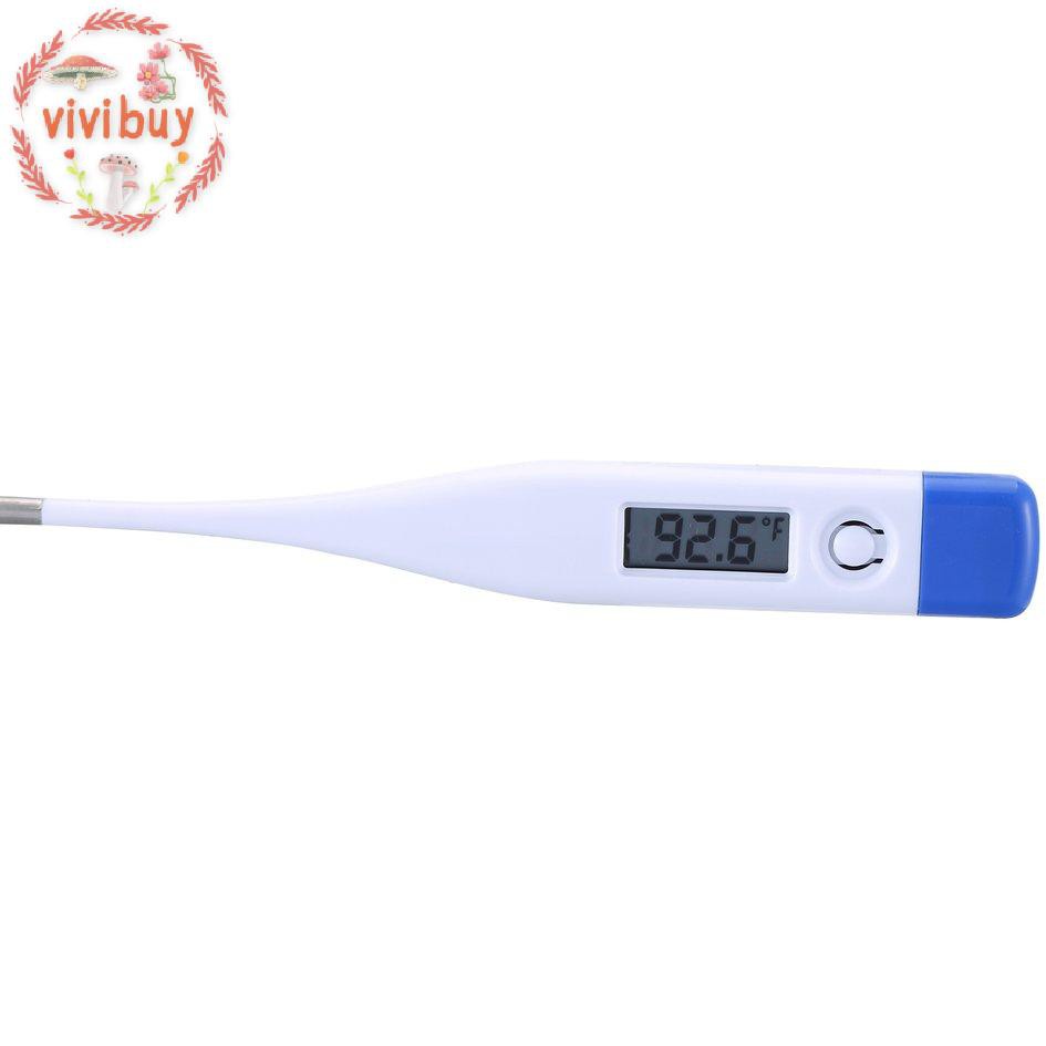 ✿vivi✿ Electronic Thermometer Digital Display Home Daily Oral Thermometer Hard Head Memory Function Neutral Safety Supplies