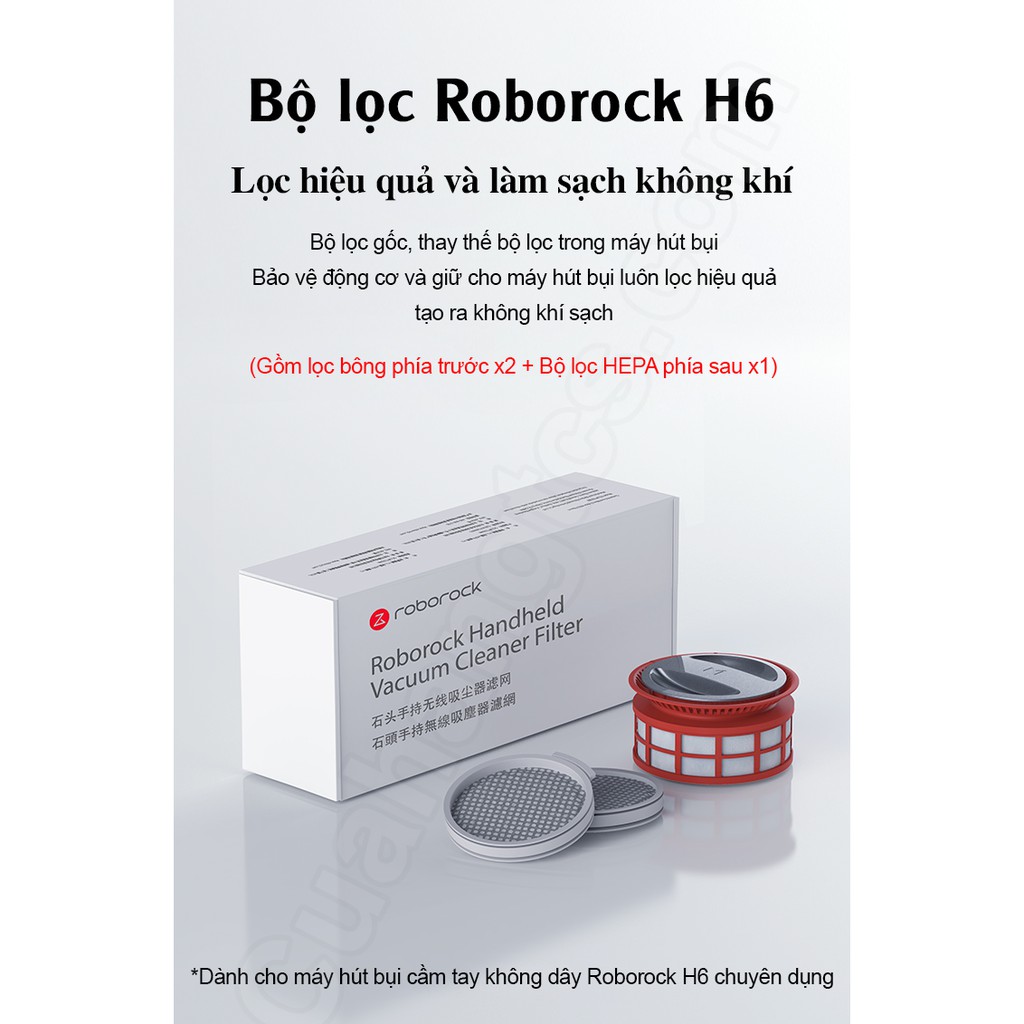 Phụ kiện lõi Hepa thay thế cho Roborock H6 Chính Hãng