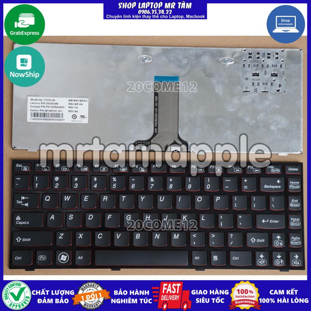 (KEYBOARD) BÀN PHÍM LAPTOP LENOVO IDEAPAD Y400 CORE I dùng cho IdeaPad Y400N-IFI, Y400N-ISE