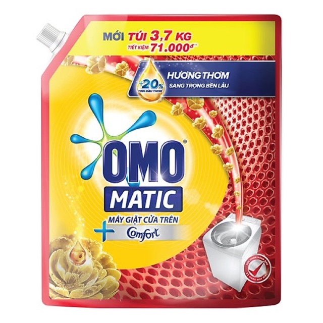 Nước giặt Omo Matic 3,7 kg