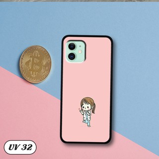 Ốp lưng nhám viền dẻo IPhone 11 in hình