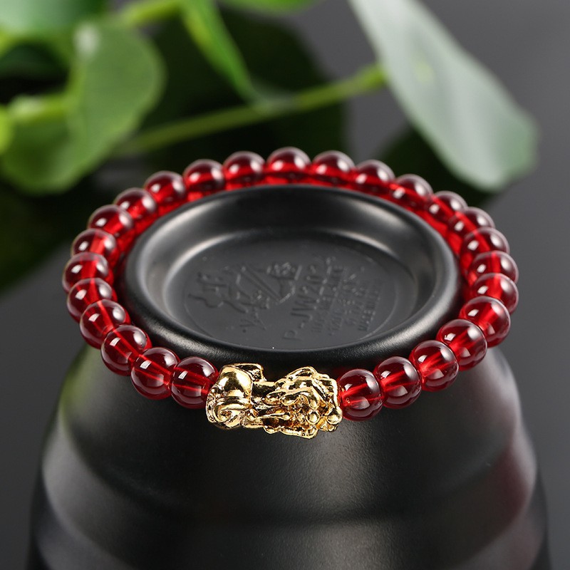 Vòng tay chuỗi hạt tròn kiểu dáng thời trang cho nam/nữ