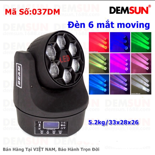 Moving 6 mắt Led