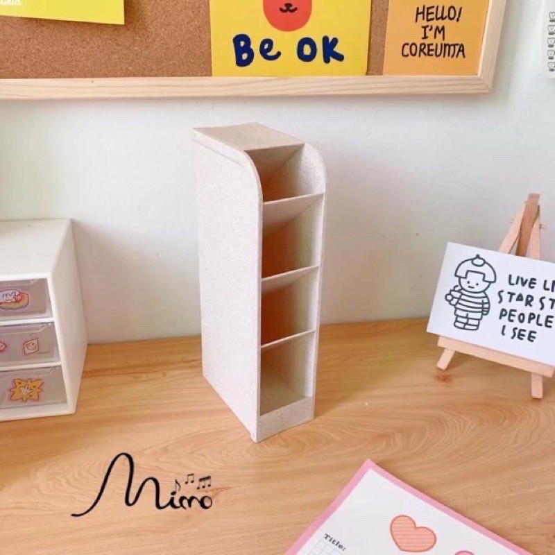 Kệ nhựa 4 tầng mini siêu xinh đa năng đựng đồ 5 màu