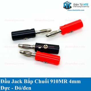 Bộ 3 cặp đầu jack bắp chuối banana 910mr đực đen + đỏ