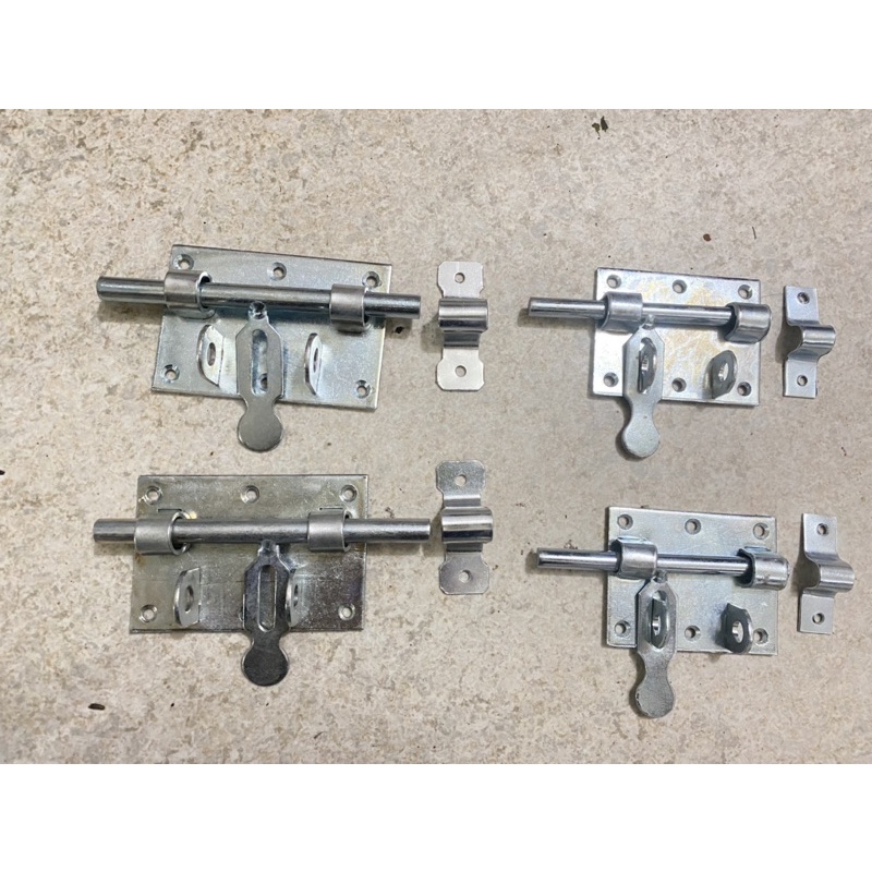 Chốt cửa - chốt cửa ngang mạ kẽm to chắc loại 12cm và 15cm