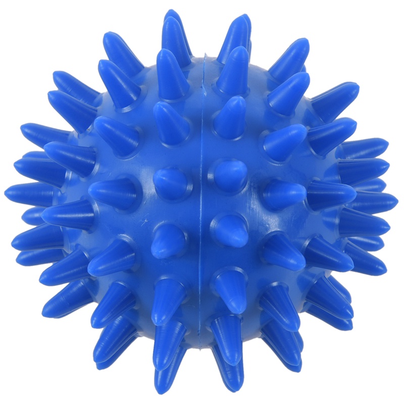 1pc Spikey Bóng Massage mềm cho bàn chân lòng bàn tay Cánh tay cổ trở lại màu xanh lam 5.5CM