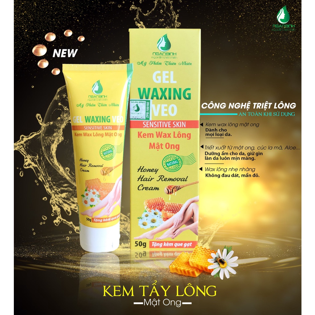 Kem Wax Lông Mật Ong - Ngân Bình (50g)