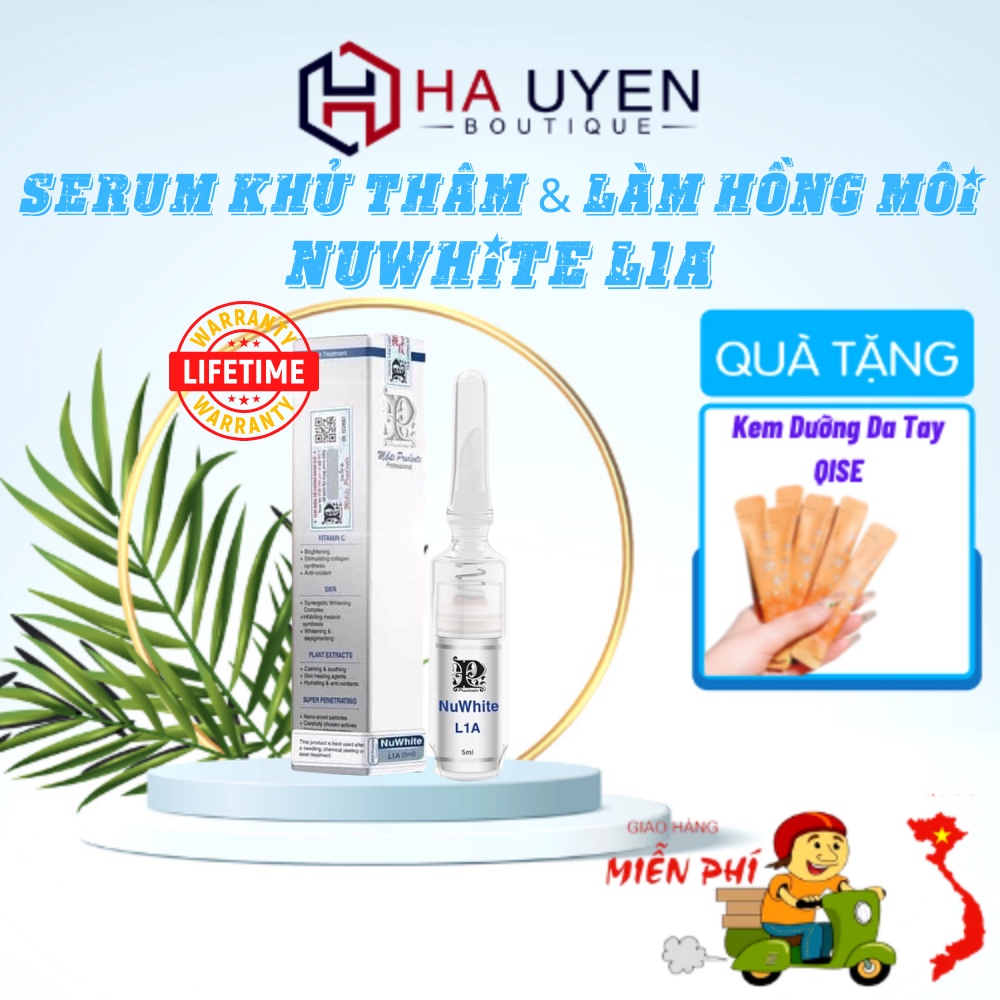 Serum Làm Hồng Môi NUWHITE, Khử Thâm Hiệu Qủa Ngay Lần Đầu Sử Dụng -  L1A 5ml [ Auth 100% ]