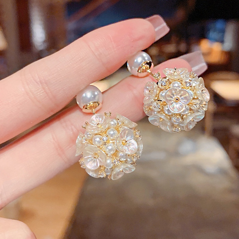 Khuyên Tai Hình Bông Hoa Đính Đá Zircon Có Thể Tháo Rời Hai Công Dụng Sang Trọng Dành Cho Nữ