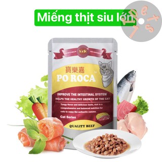 Thức ăn ướt cho mèo Poroca Túi 110g