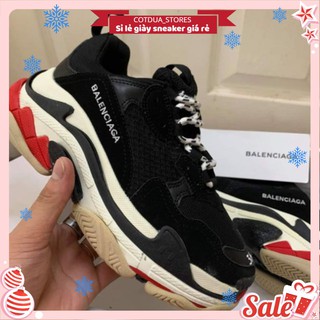 Giầy balen đen đỏ 1:1 (full box + freeship )