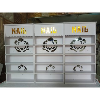 [Nail] Kệ Sơn  Nail Treo Tường Dễ Thương Full Bộ Kèm Vít (PVC)