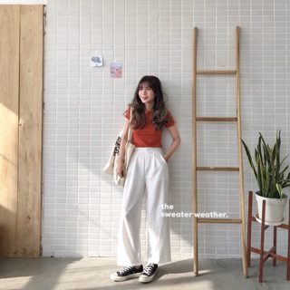 Quần culottes đũi cạp cúc