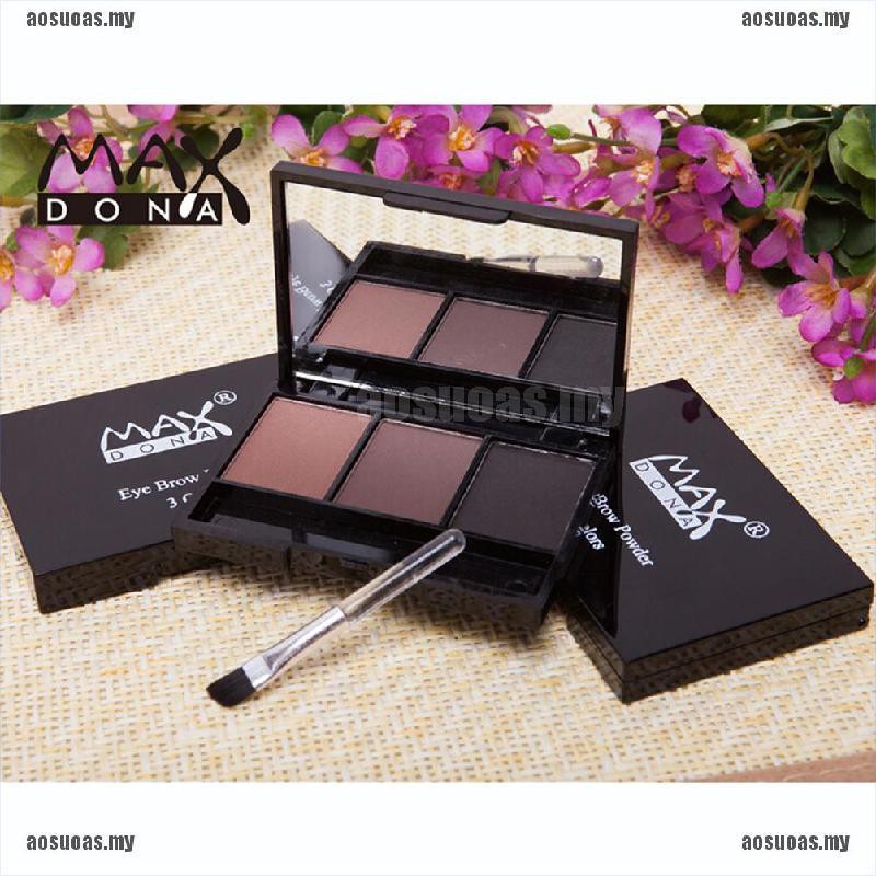 (hàng Mới Về) Bảng Phấn Kẻ Lông Mày 3 Màu Sắc Lâu Trôi Trang Điểm Chuyên Nghiệp | BigBuy360 - bigbuy360.vn