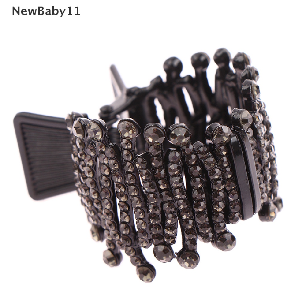 Kẹp Tóc Càng Cua Cố Định Đính Đá &amp; Ngọc Trai