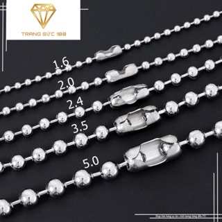 Dây chuyền inox nam bi tròn DN01