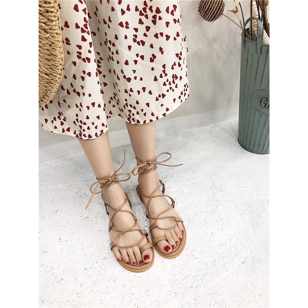 (ORDER) Sandal buộc dây đi biển phong cách chiến binh