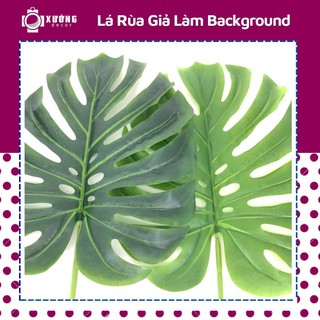 Lá rùa cỡ lớn 40cm, lá rùa giả làm background trang trí sinh nhật cho bé
