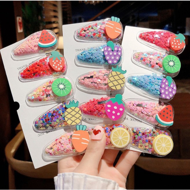 Kẹp tóc mái hình hoa quả ngọt ngào dễ thương phong cách thời trang cho bé Dương Kids