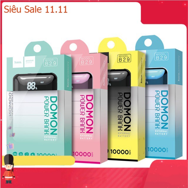 Sạc dự phòng HOCO B29 - 10000 mAh BH Chính Hãng