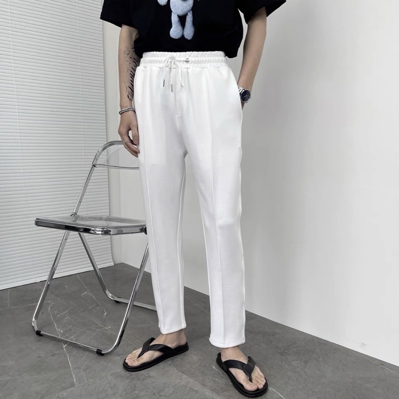 Quần Baggy Nam Lửng Poly Korea Unisex