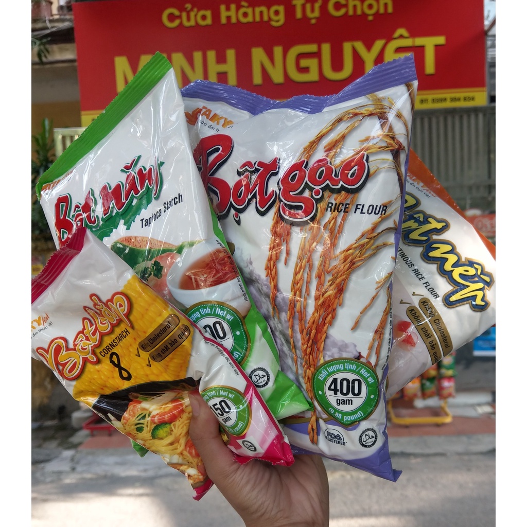 BỘT TÀI KÝ CÁC LOẠI (BỘT NĂNG - BỘT BẮP - BỘT NGÔ - BỘT GẠO - BỘT CHIÊN GIÒN) 400G