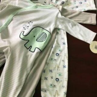 Set 3 body xuất Mỹ 0-6m (3-7kg)