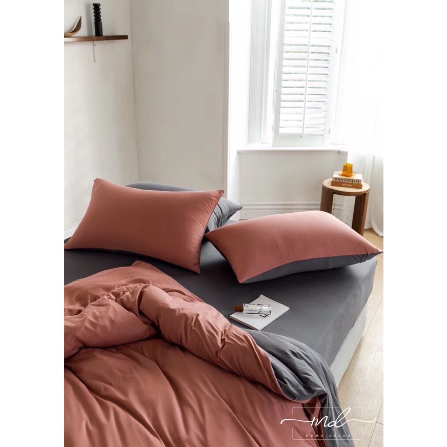 Bộ chăn ga gối Cotton tici Hàn quốc MD.Decor - Bedding nhập khẩu miễn phí may bo chun M2, M4, M6,M8