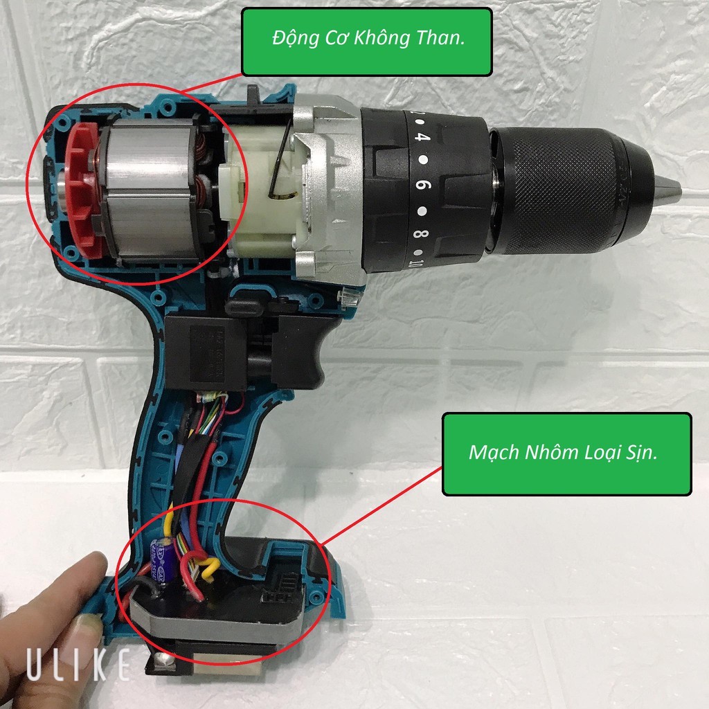 Thân Máy Khoan 3 Chức Năng không chổi than